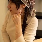 2" Hammered Hoop Earrings (gold, silver)