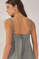 Library Date Plaid Romper