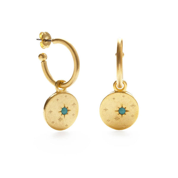 Estrella Hoops (Turquoise)