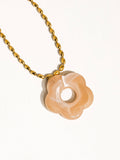 Zea Non-Tarnish Summer Floral Pendant Necklace