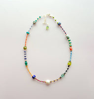 Prism Seed Bead Friendship Necklace