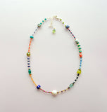 Prism Seed Bead Friendship Necklace
