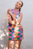 Checkmate Knit Tank + Skirt Set