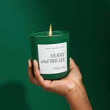 Merry and Bright 15 oz Soy Candle, Matte - Home Decor