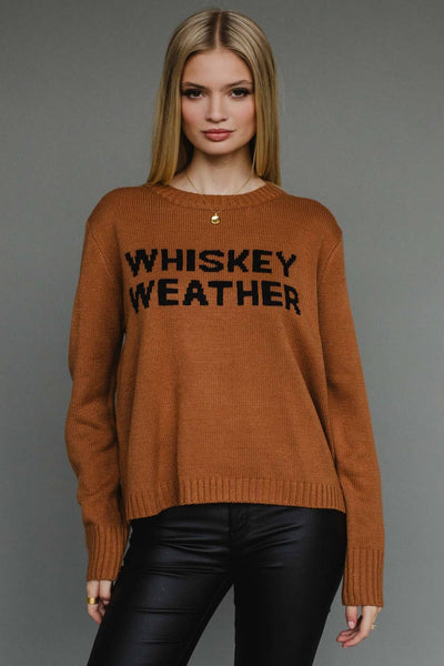 Brown Whiskey Weather Sweater
