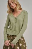 Essential Lace Trimmed Cardi