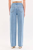 Embroidered High Rise Dad Jean