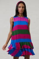 Saige Striped Una Shift Mini Dress