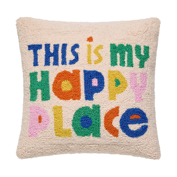 This Is My Happy Place Hook Pillow - Ampersand