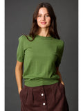 Knit Puff Sleeve Top