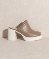 The Ava Mauve | Platform Clogs