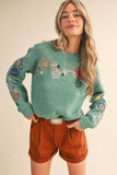 Clara Floral Sweater