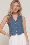 Essential Stretch Denim Vest