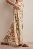 Patchwork Floral Wide-Leg Pants