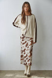 Jenna Cow Print Skirt