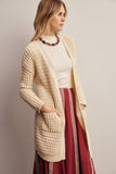 Victoria Waffle Knit Cardigan