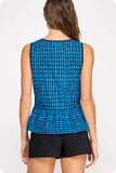 Scallop Print Mindy Blouse