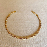 18k Gold Filled 4.0mm Clara Rope Anklet