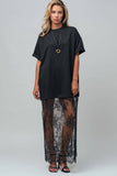 Mixed-Media T-Shirt Dress