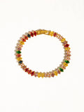 Starlight 18K Gold Multicolor Bold CZ Chain Bracelet