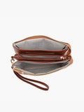 Riley Plaid 3 Compartment Crossbody/Wristlet