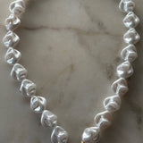 Baroque Pearl Heart Toggle Necklace // 18K Gold-Plated Non-Tarnish