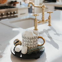 Fa La La Gold Tile Coffee Mug