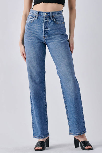 Super High Rise Dad Jean (medium wash)