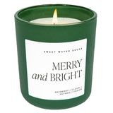 Merry and Bright 15 oz Soy Candle, Matte - Home Decor