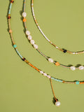 18K Handmade  Bohemian Beaded Stack Necklaces