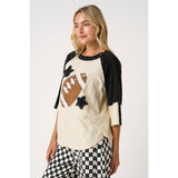 Football Patchwork Game Day Top
