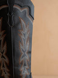 The Ainsley Black | Embroidered Cowboy Western Boot
