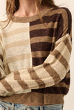 Contrast Striped Sweater