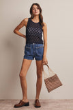 Jillie Braided Pockets Denim Shorts
