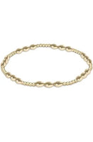 Harmony Joy Pattern 2 mm Gold Bead Bracelet