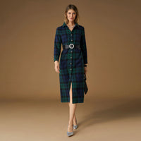 Harris Watch Plaid Maxi Dress