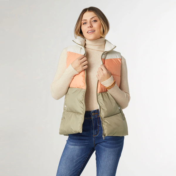 Jaylini Colorblock Canyon Sunset Vest