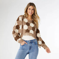 Nyla Crochet Pullover