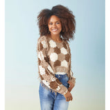 Nyla Crochet Pullover