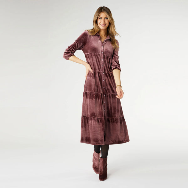 Romance Imagined Velour Dress