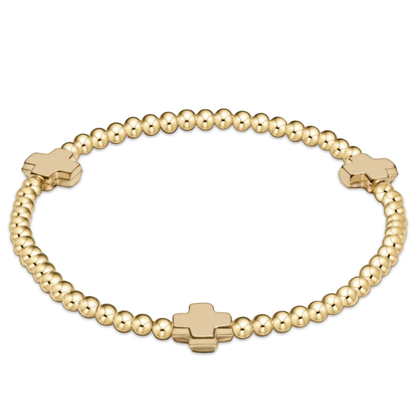 enewton | Signature Cross Gold Bead Bracelet