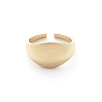 Domed Brass Signet Ring