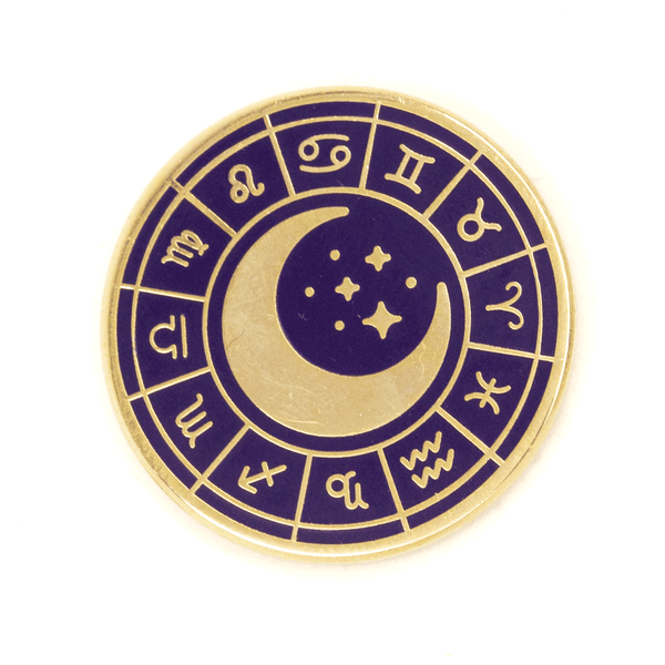 Zodiac Wheel Enamel Pin