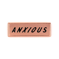 Anxious Enamel Pin