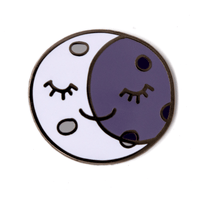 Sleepy Moon Enamel Pin