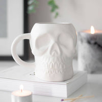 Matte White Skull Mug (FINAL SALE)