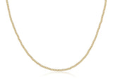 15" Choker Classic Gold Beaded Necklace