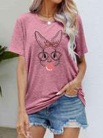 Easter Bunny Graphic Round Neck T-Shirt (Website Only)