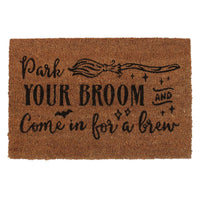 Park Your Broom Halloween Doormat (FINAL SALE)