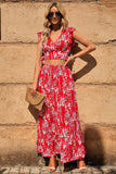Nights In Cabo Cropped Top and Maxi Skirt Set